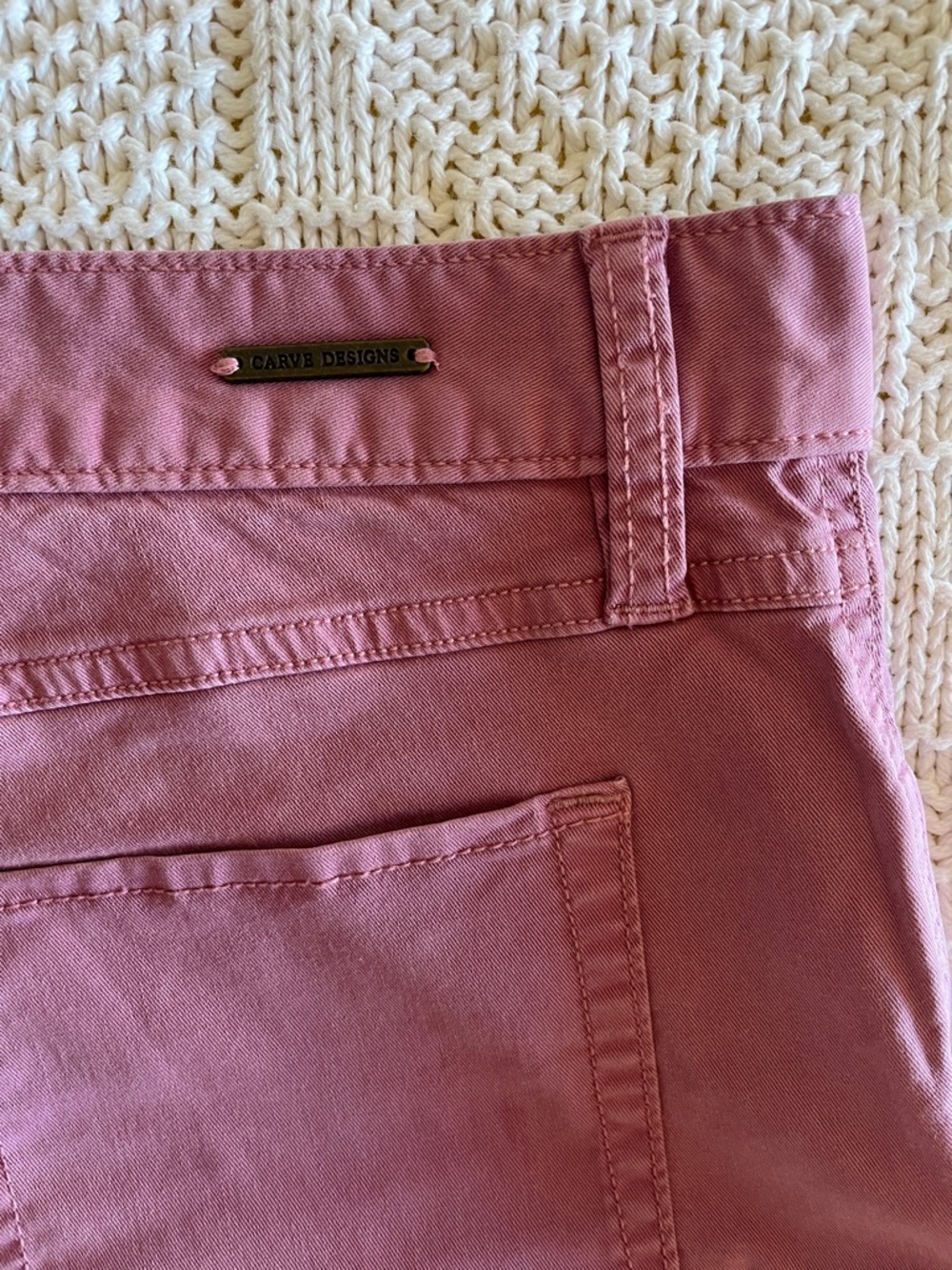 NWT Carve Designs Oahu 4" Twill Short in Orchid Sz 8 - Picture 12 of 13